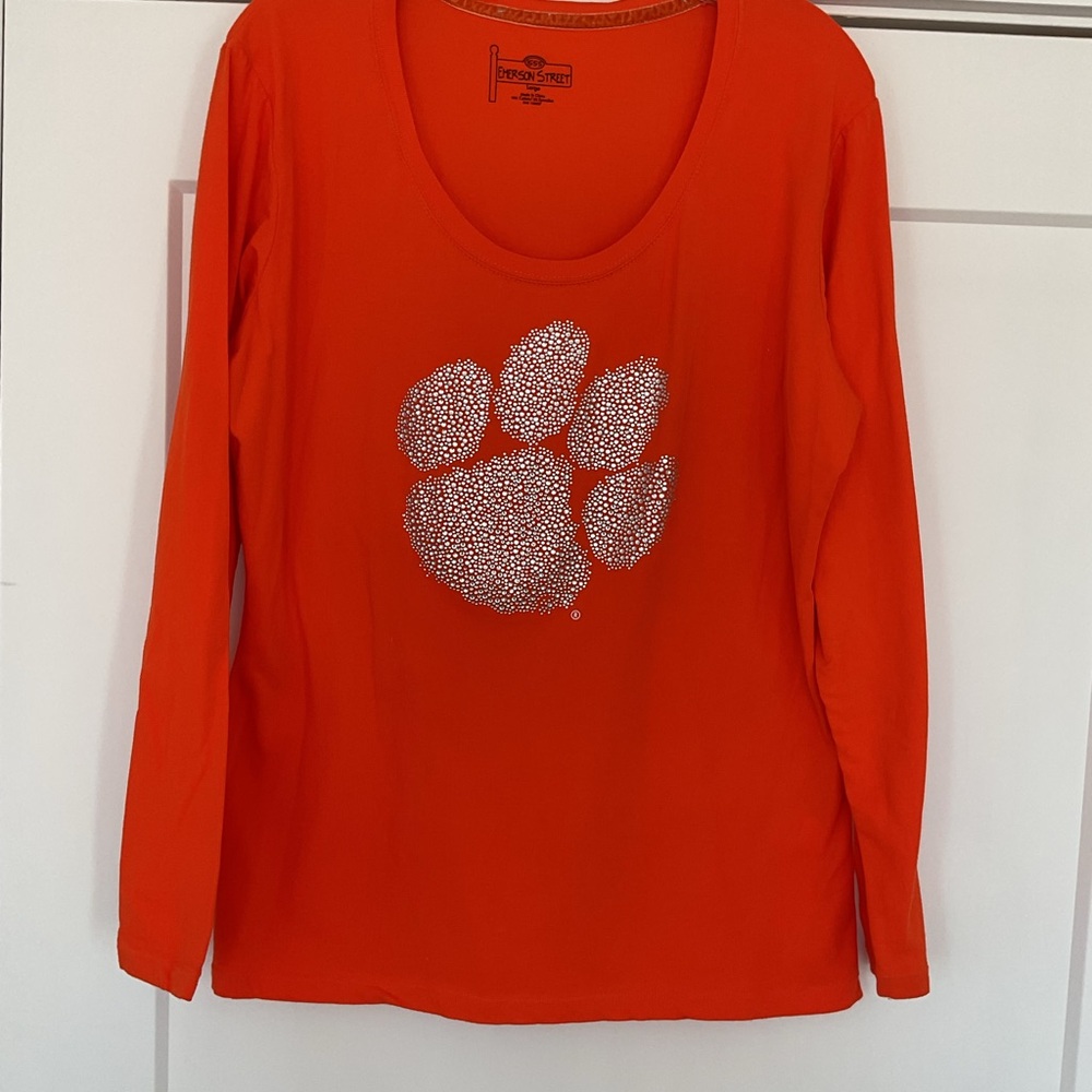 Clemson Tigers Orange Long Sleeve Women's Top